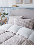Night Lark gingham coverless duvet 10.5 tog (British brand)