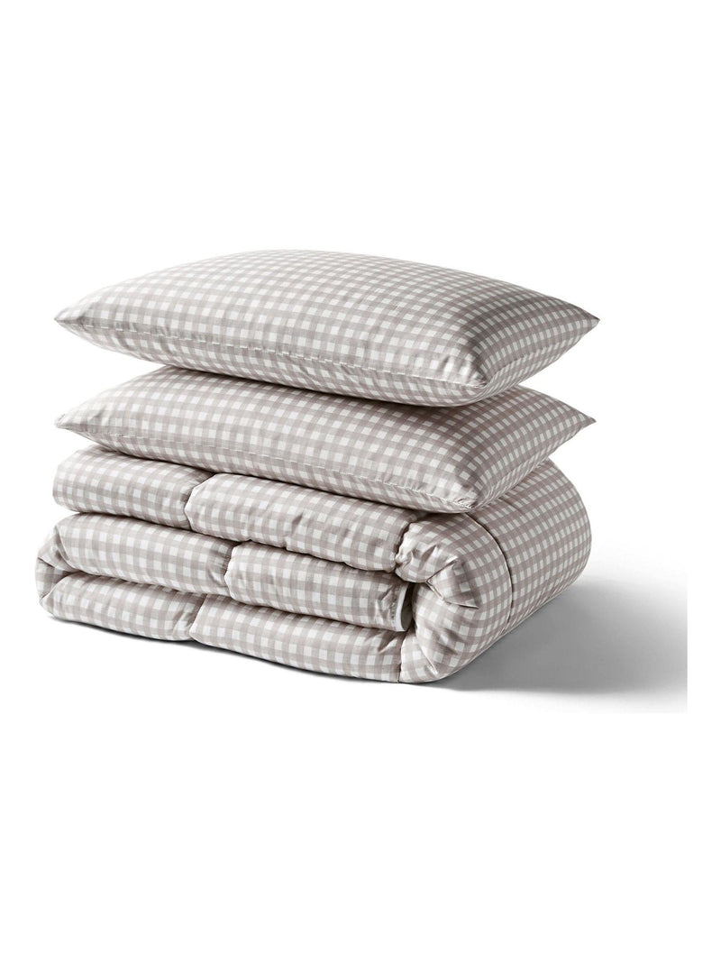 Night Lark gingham coverless duvet 10.5 tog (British brand)