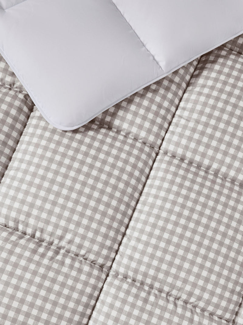 Night Lark gingham coverless duvet 10.5 tog (British brand)