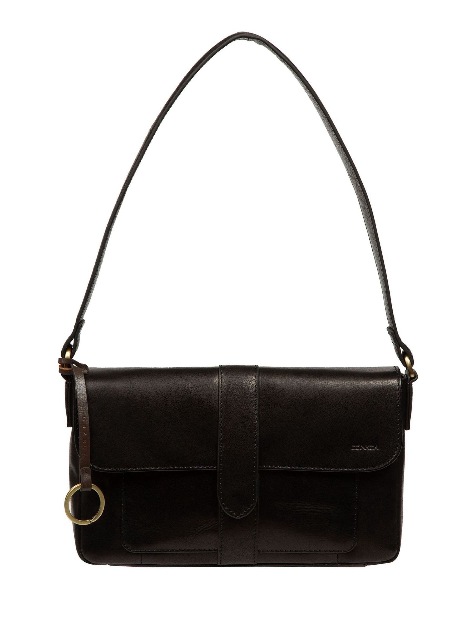 Conkca Marianne black leather evening bag - British product