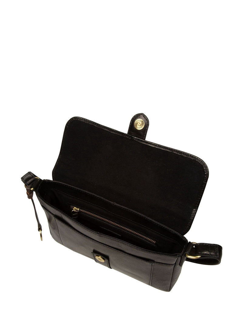 Conkca Marianne black leather evening bag - British product