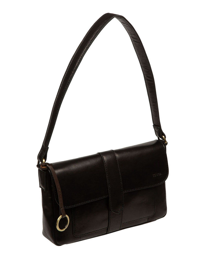 Conkca Marianne black leather evening bag - British product