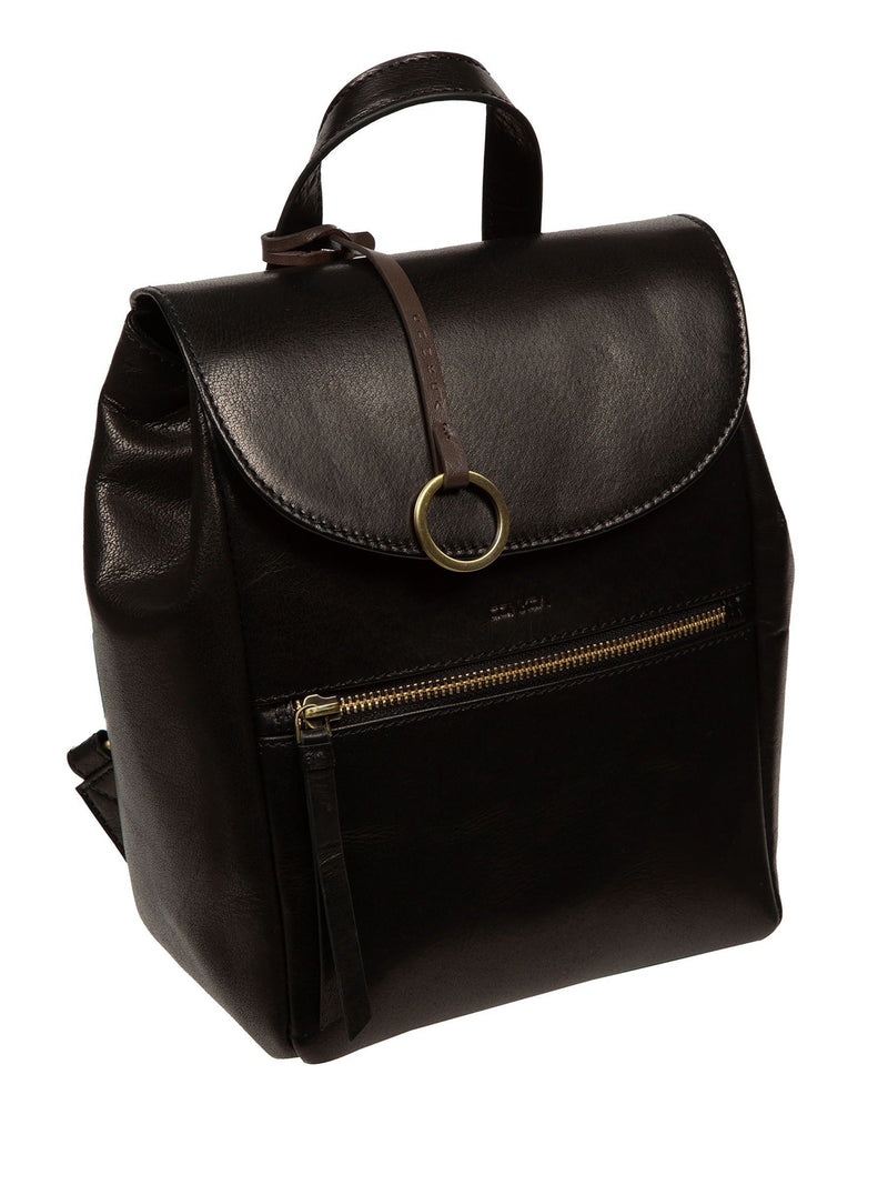 Conkca Black Belle leather backpack, UK version