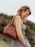 Conkca Vesper Black Leather Handbag