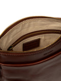 Conkca Cassia brown leather cross-body bag, imported from the UK