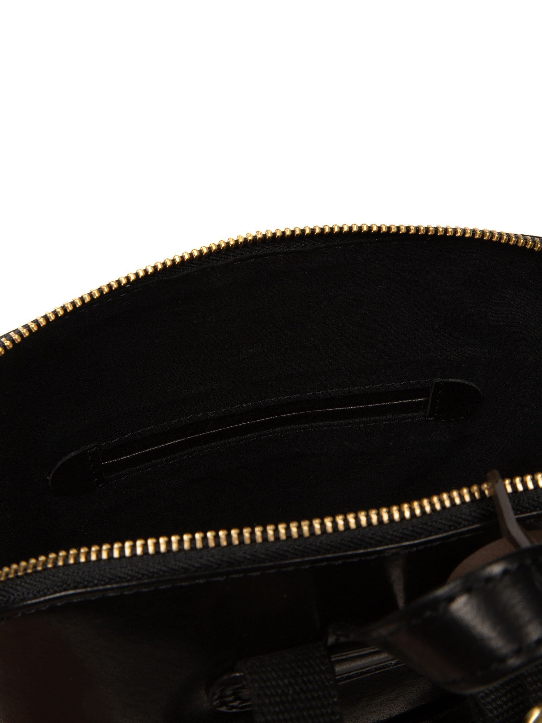 Conkca Black Violetta leather backpack 30cm, imported from the UK