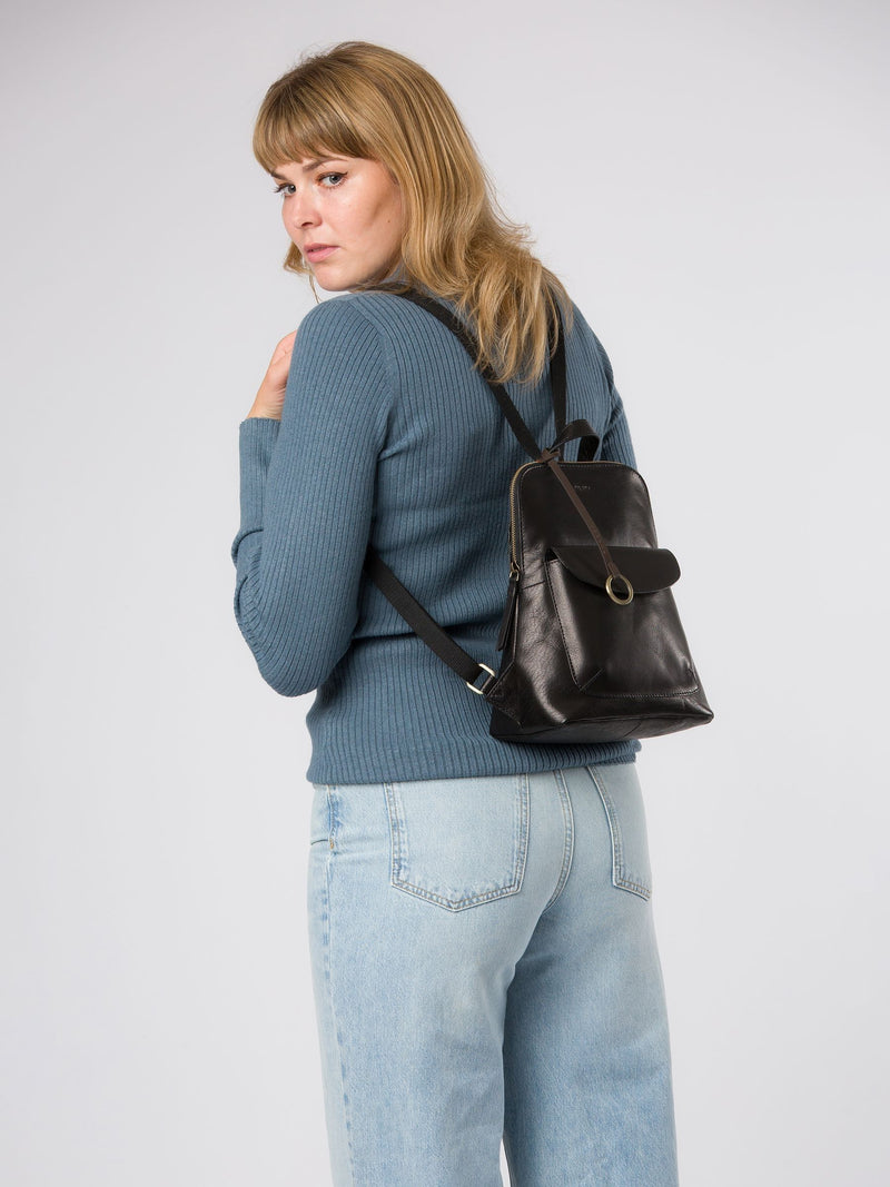 Conkca Brielle leather backpack 29cm - British product