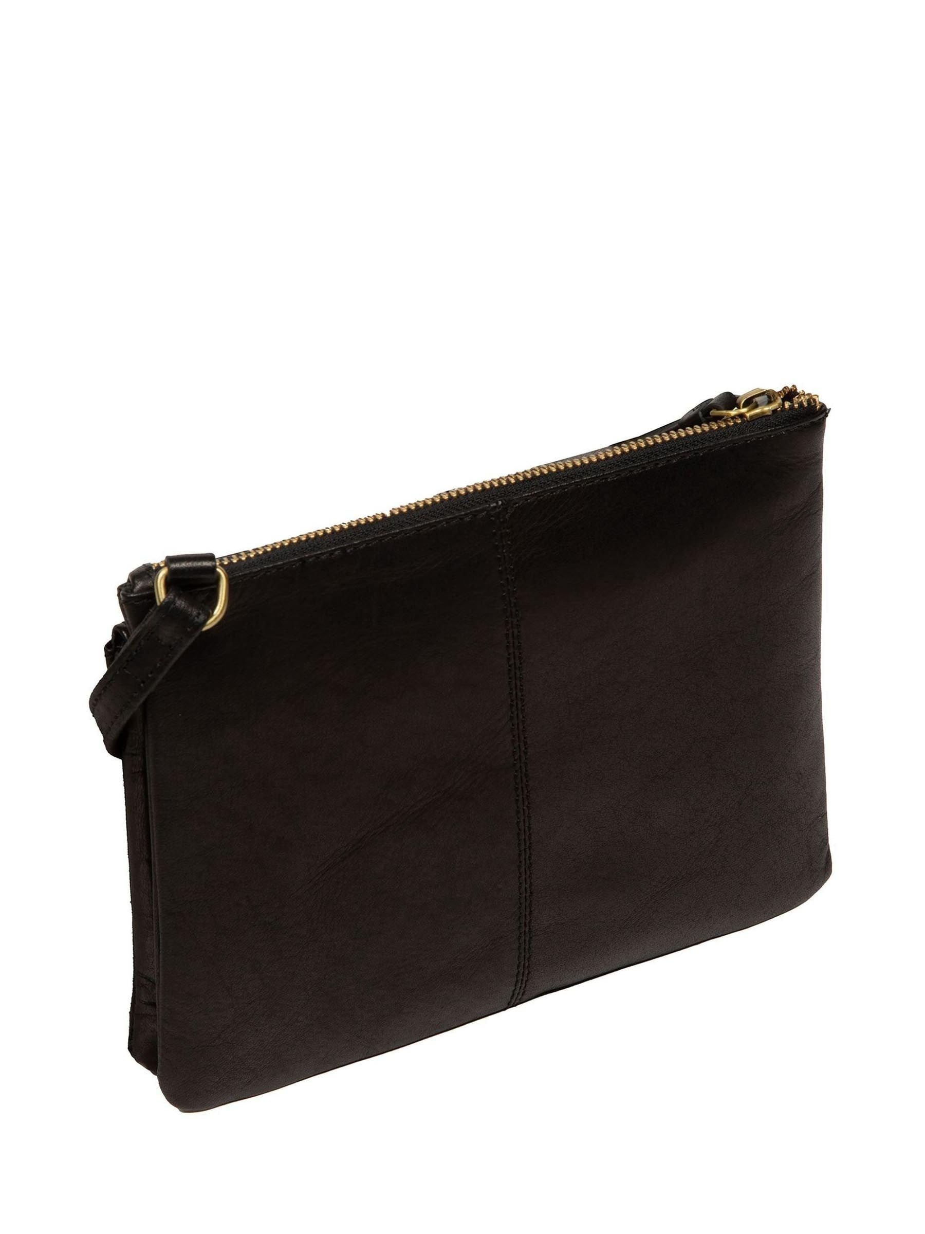 Conkca Black Marietta leather cross-body bag, UK version