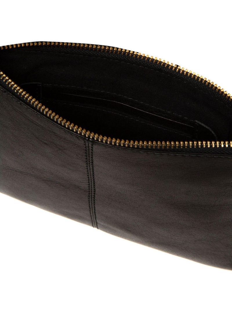 Conkca Black Marietta leather cross-body bag, UK version