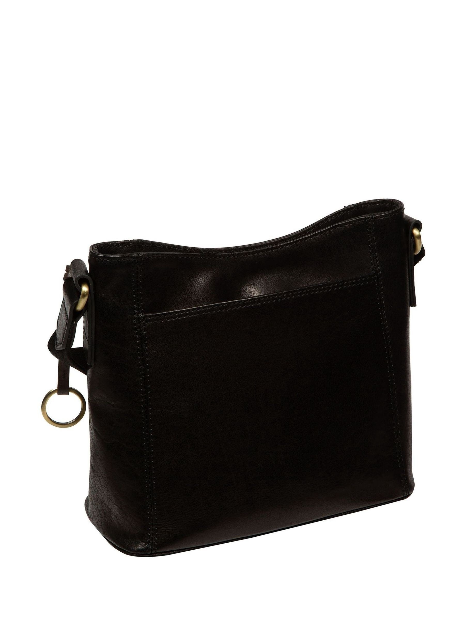 Conkca black Clementine leather cross-body bag, UK version