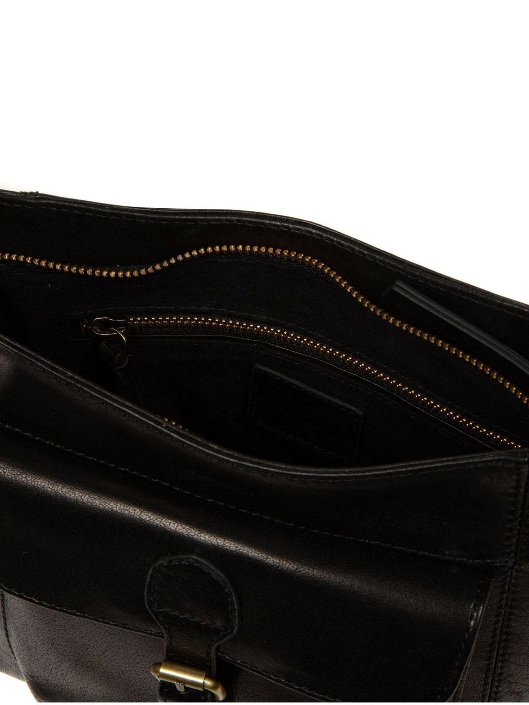 Conkca black Clementine leather cross-body bag, UK version