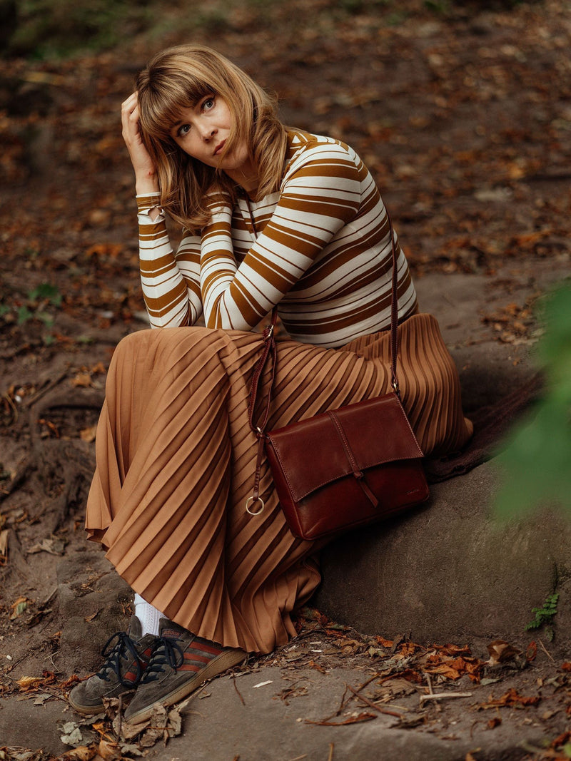 Conkca brown Myla cross-body bag, UK version