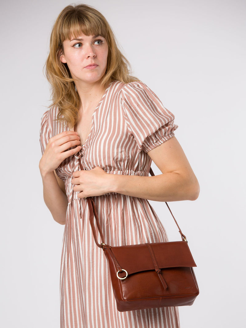 Conkca brown Myla cross-body bag, UK version