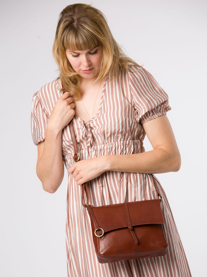Conkca brown Myla cross-body bag, UK version