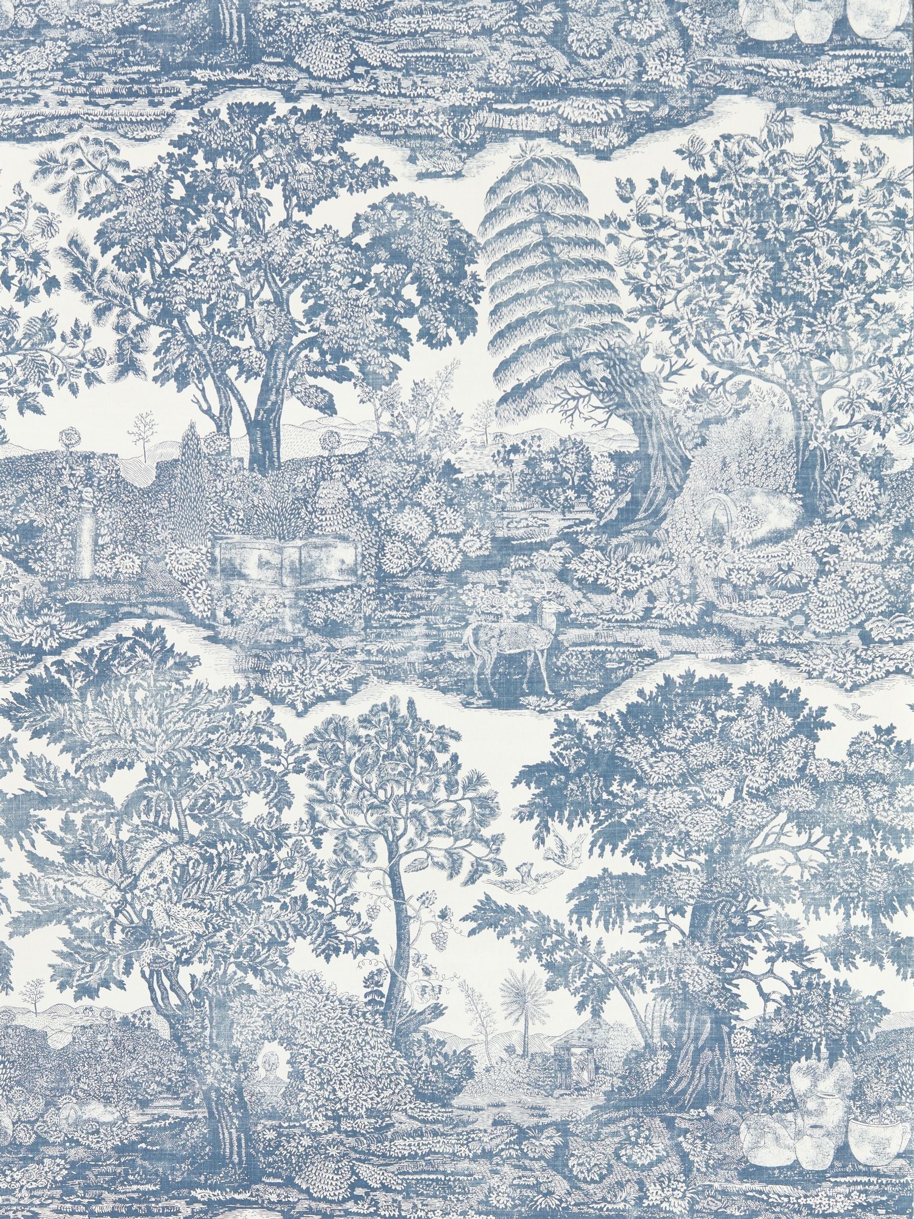 Sanderson Madder Rose Highgrove Toile Wallpaper 10m