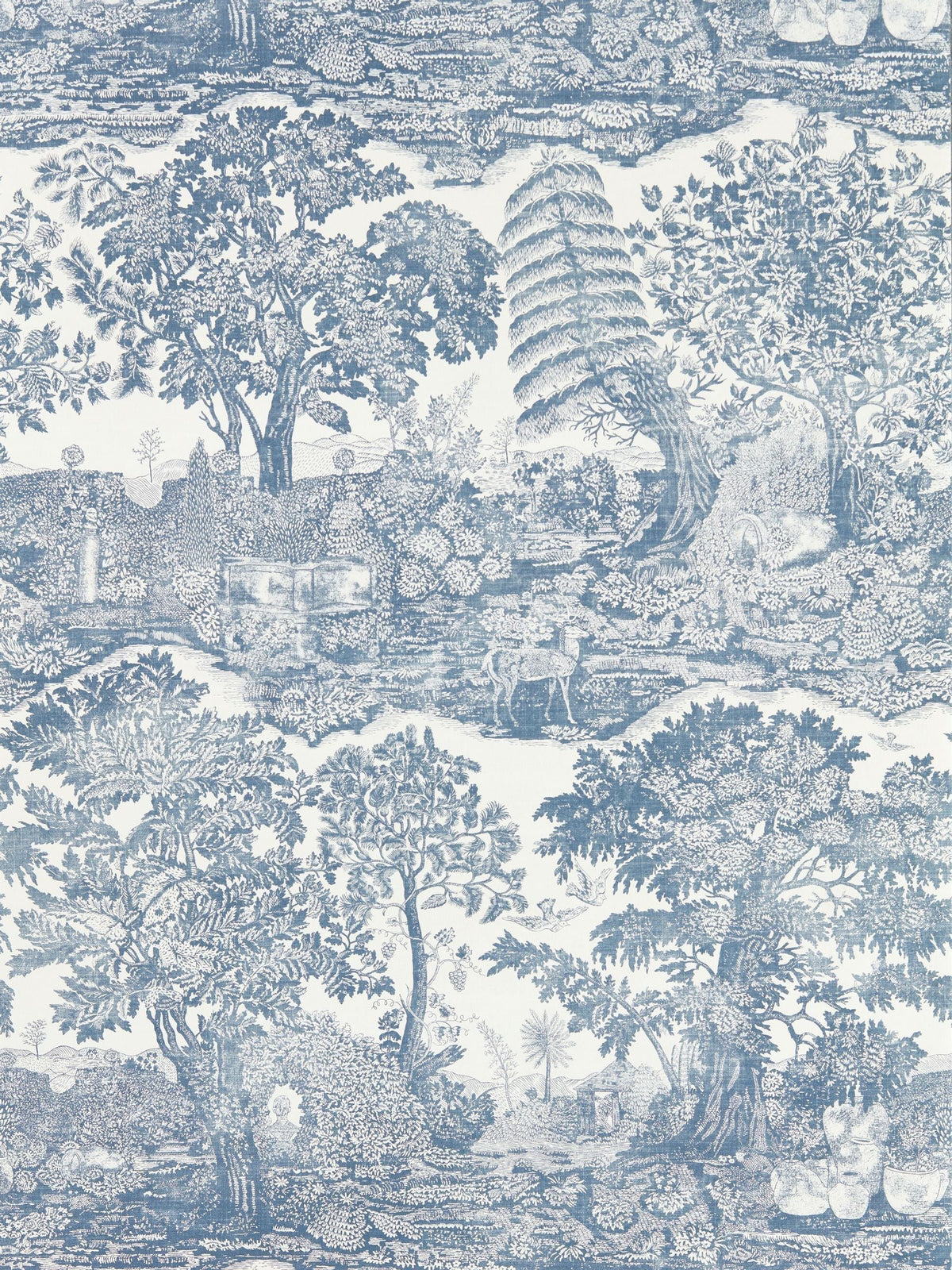 Sanderson Madder Rose Highgrove Toile Wallpaper 10m