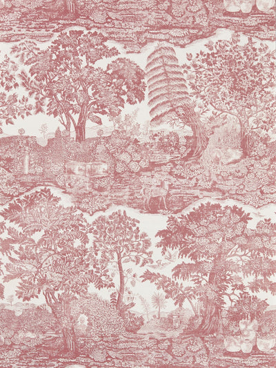 Next Sanderson Madder Rose Highgrove Toile Wallpaper 10m- Buy online at McGrocer