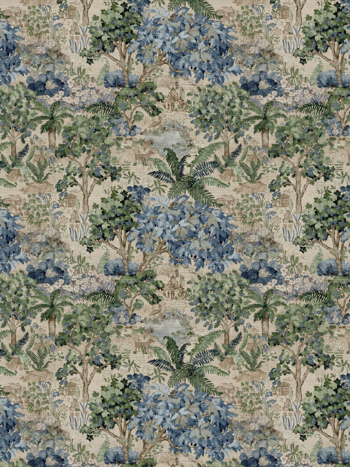 Sanderson Lichen Highgrove Wallpaper The Stumpery 10M