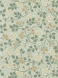 Sanderson Nymph Highgrove wallpaper Silver Lime 10M, imported from the UK