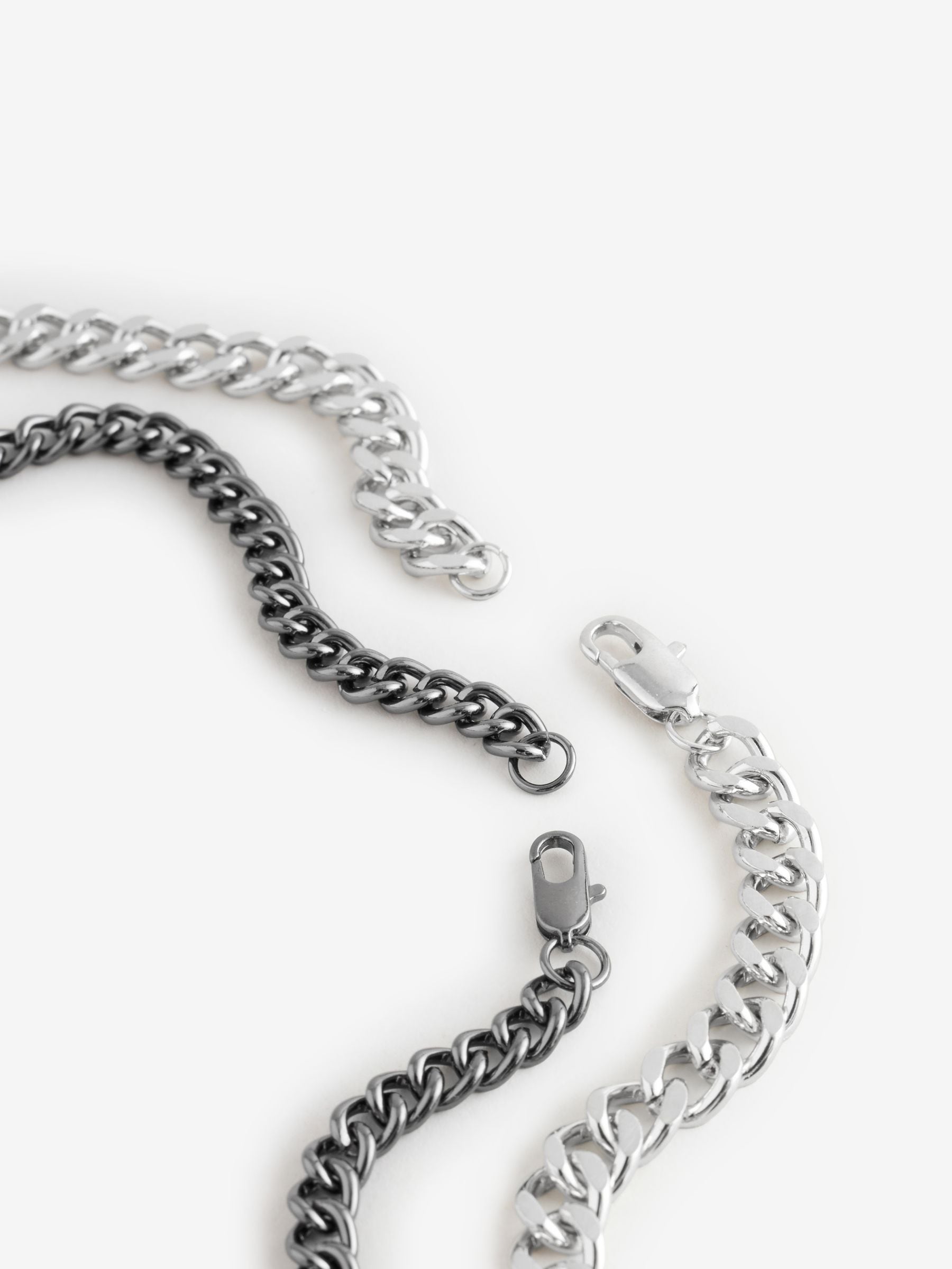 Curb chain necklace pack, imported from the UK