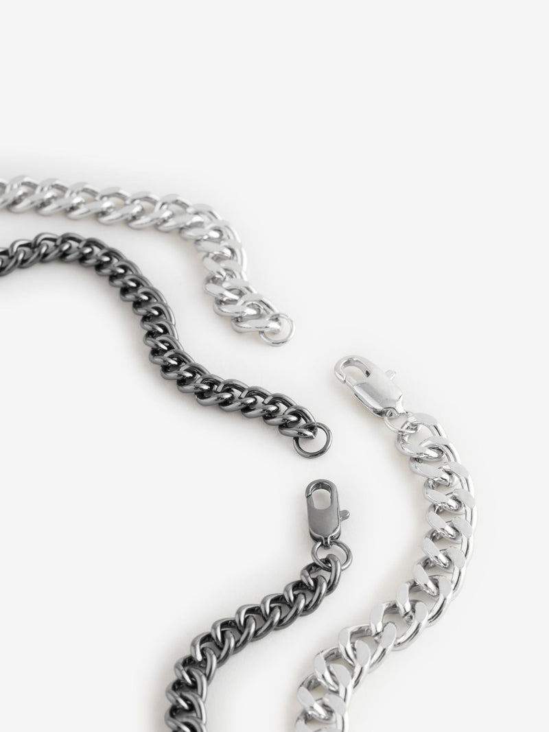 Curb chain necklace pack, imported from the UK