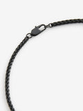 Dog tag pendant black iron necklace, UK version