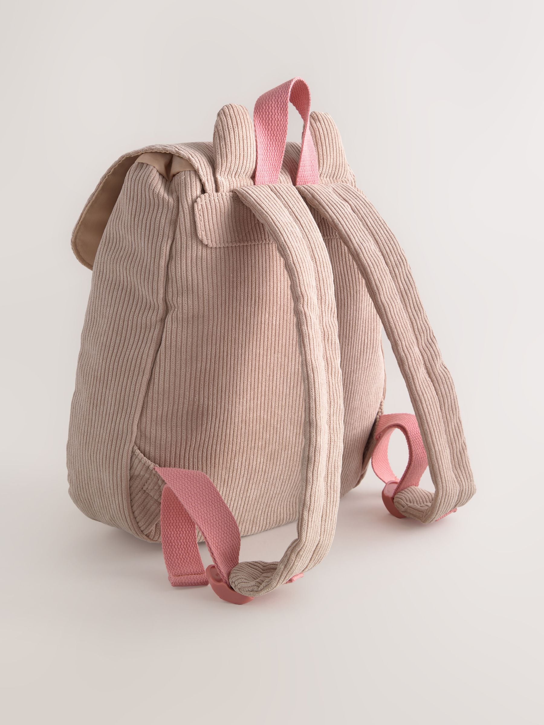 Cat backpack cream with 3D design and adjustable straps, UK version