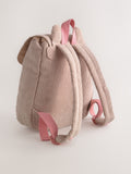 Cat backpack cream with 3D design and adjustable straps, UK version
