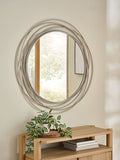 Silver Wire 90cm Wall Mirror
