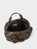 Osprey London green cognac vintage leather weekend bag, UK version