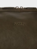 Osprey London green cognac vintage leather weekend bag, UK version