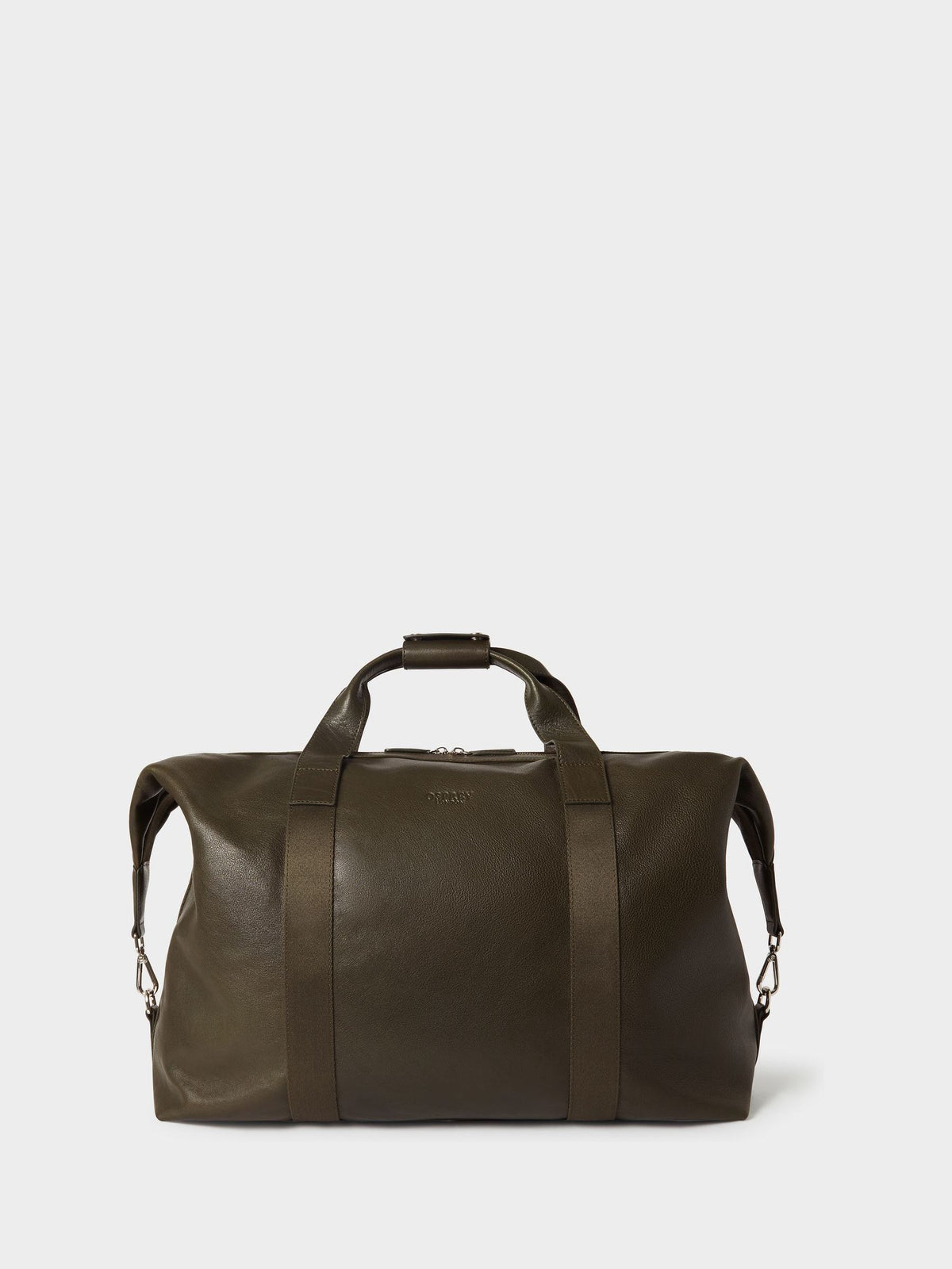 Osprey London green cognac vintage leather weekend bag, UK version