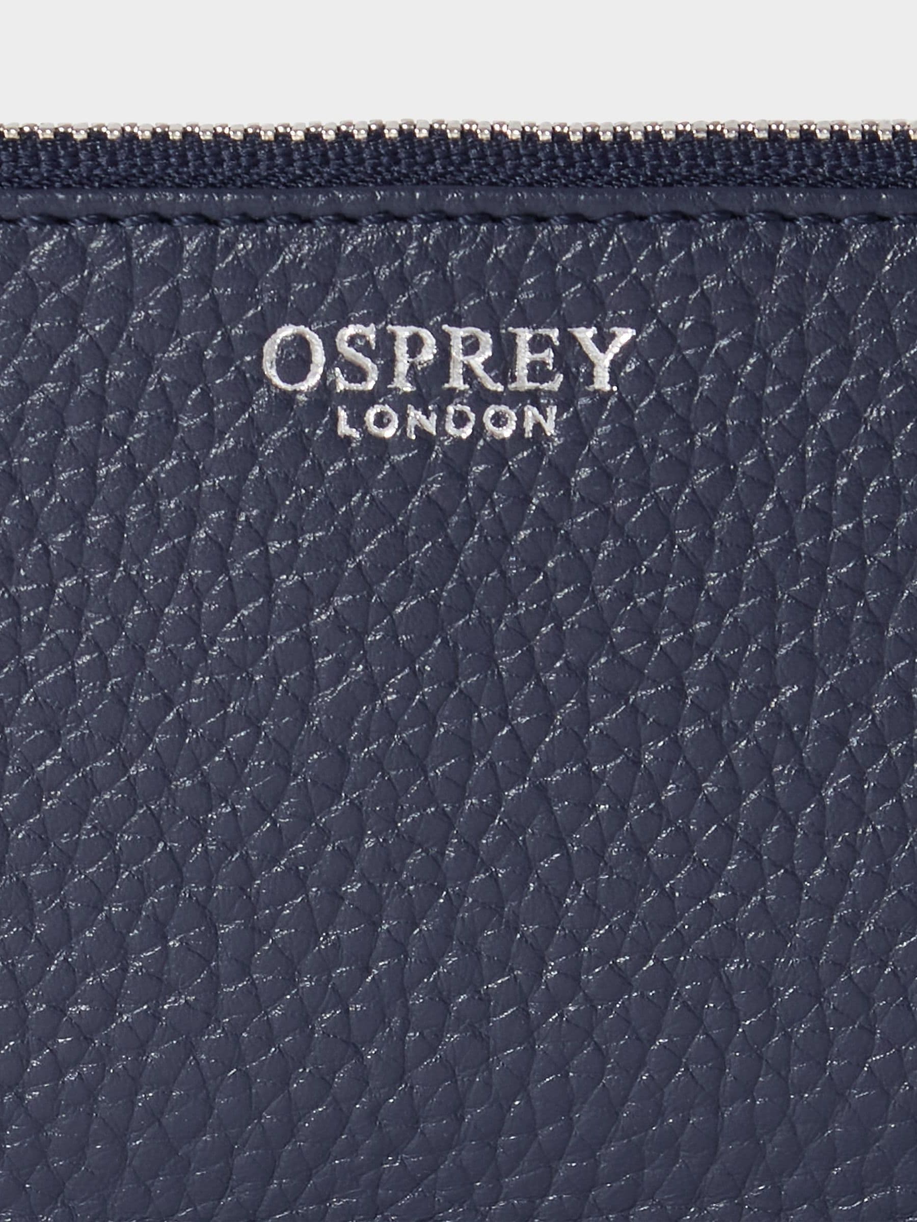 Osprey London brown small leather card pouch (British brand)