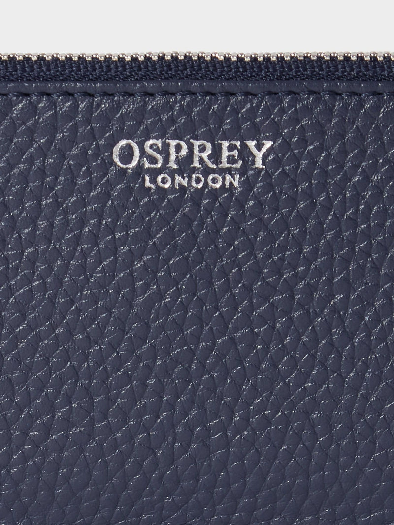 Osprey London brown small leather card pouch (British brand)