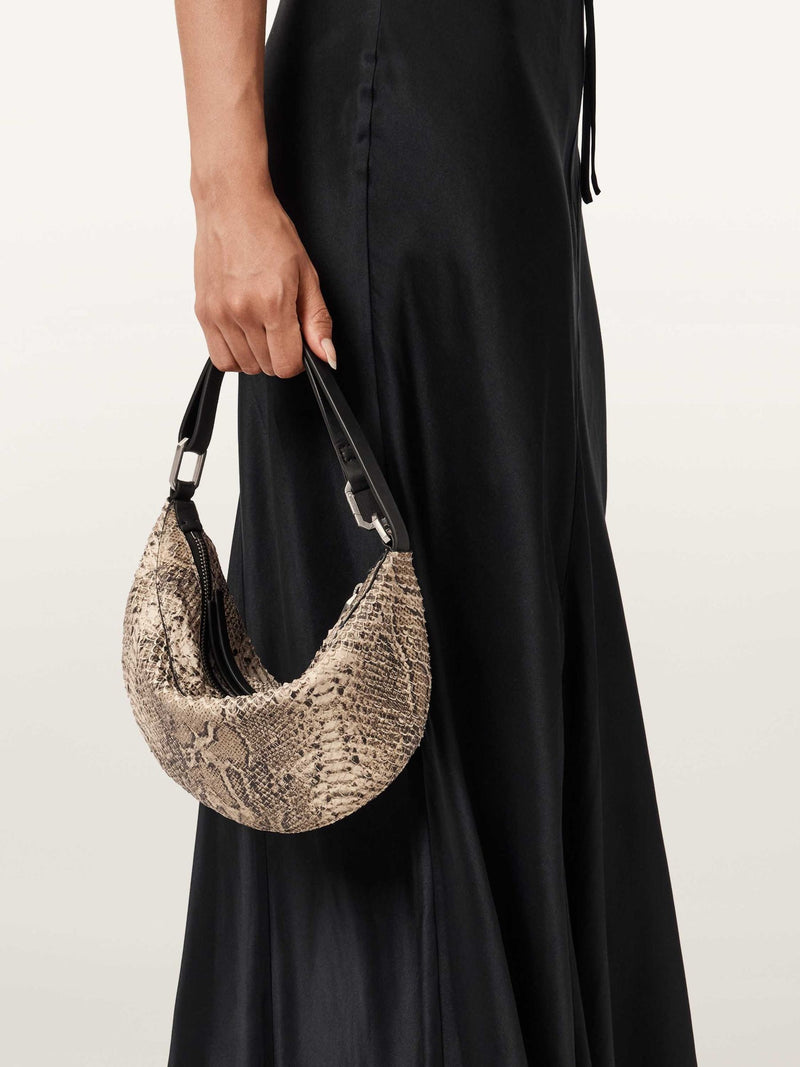 AllSaints White Luna Micro Snake Bag - British product