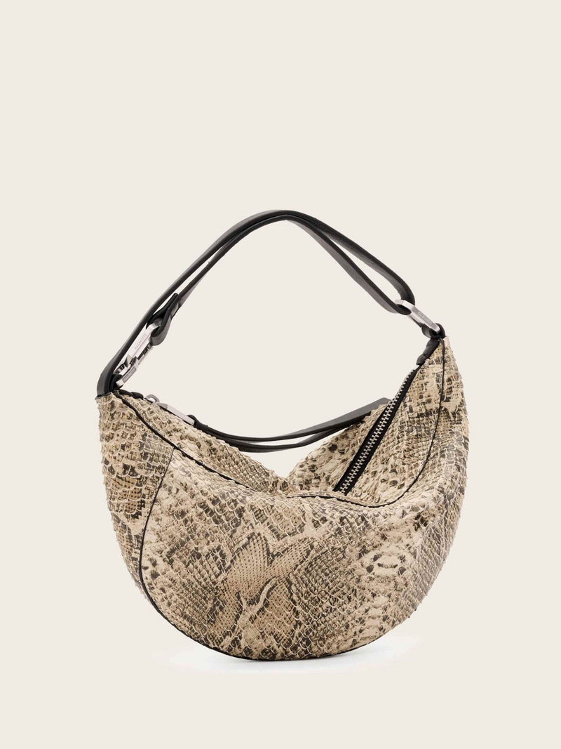 AllSaints White Luna Micro Snake Bag - British product