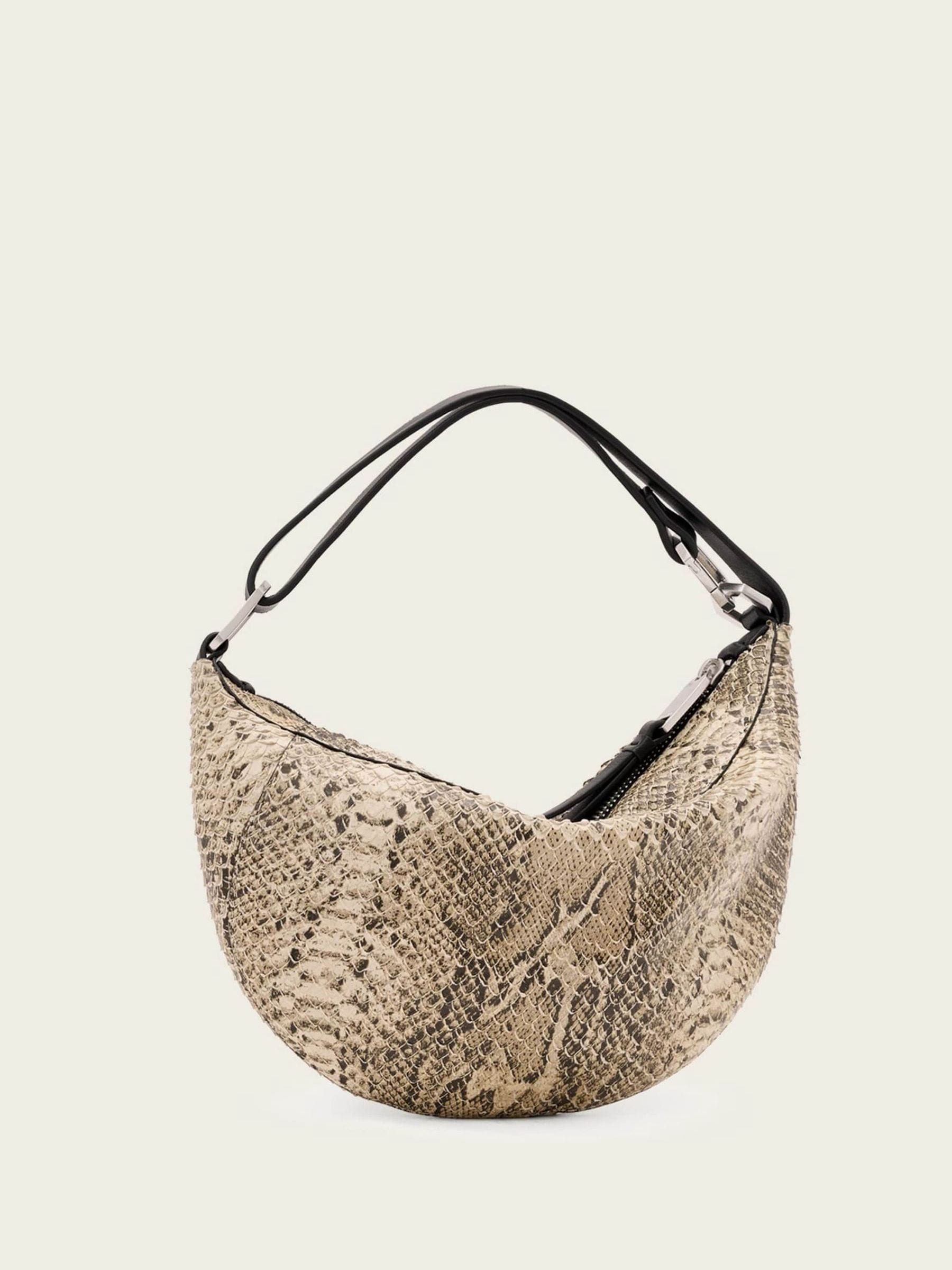 AllSaints White Luna Micro Snake Bag - British product