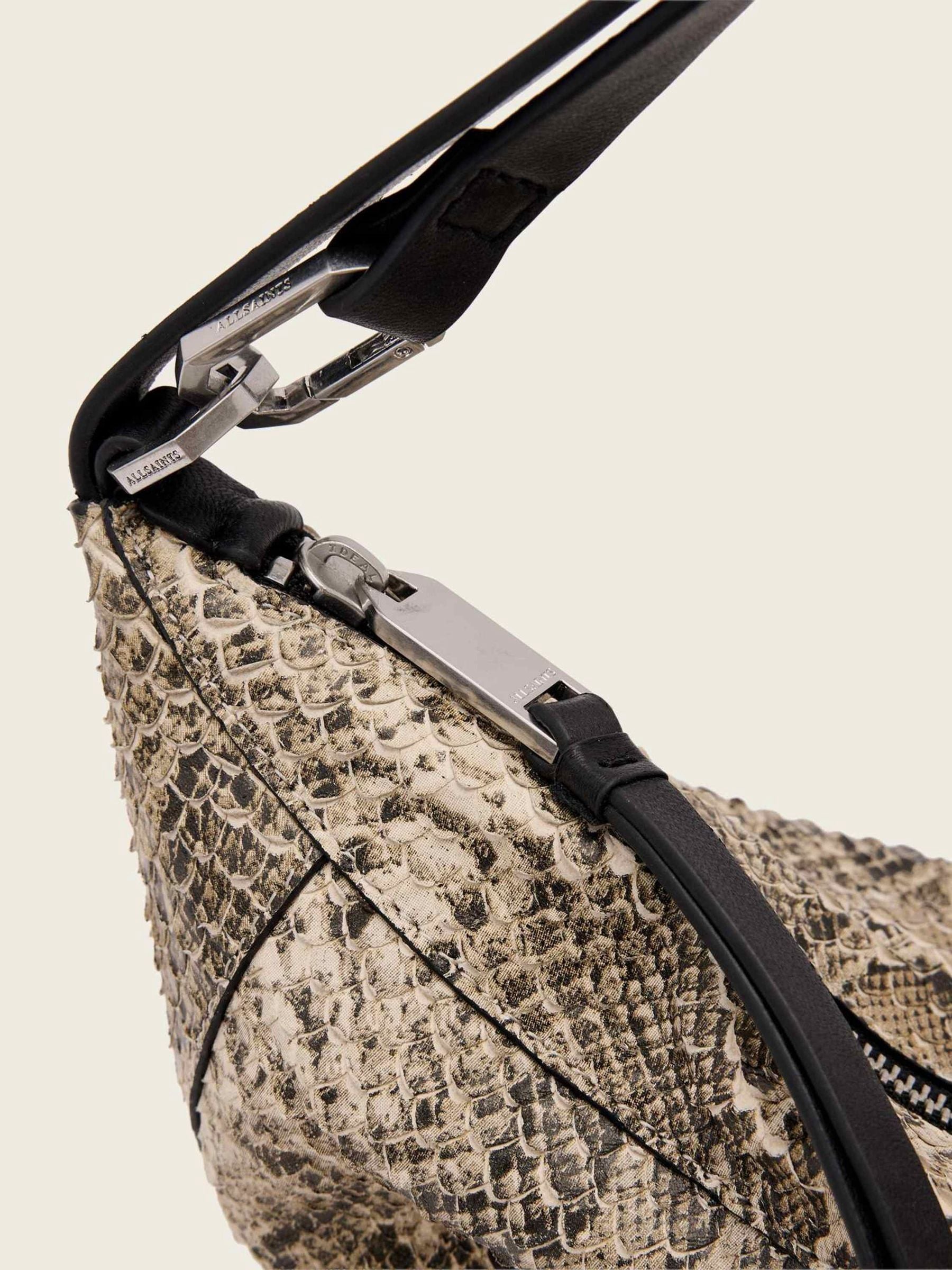 AllSaints White Luna Micro Snake Bag - British product