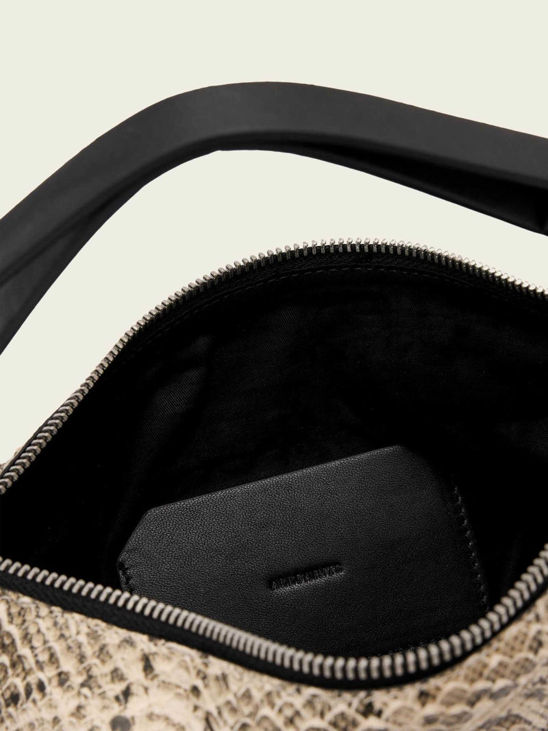 AllSaints White Luna Micro Snake Bag - British product