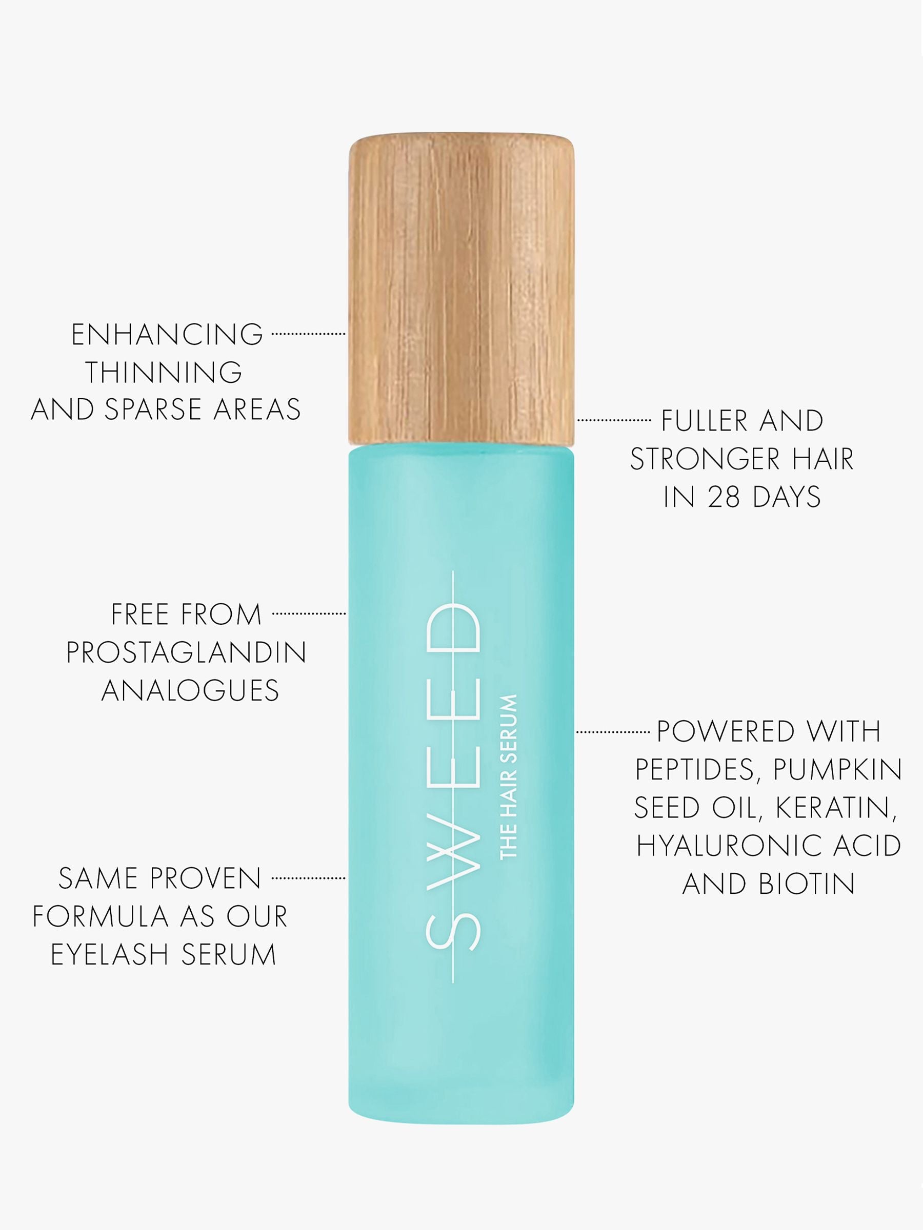Sweed The Hair Serum 6ml product, imported from the UK