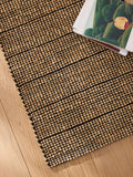 MADE.COM Black Hurley woven jute runner rug (British brand)