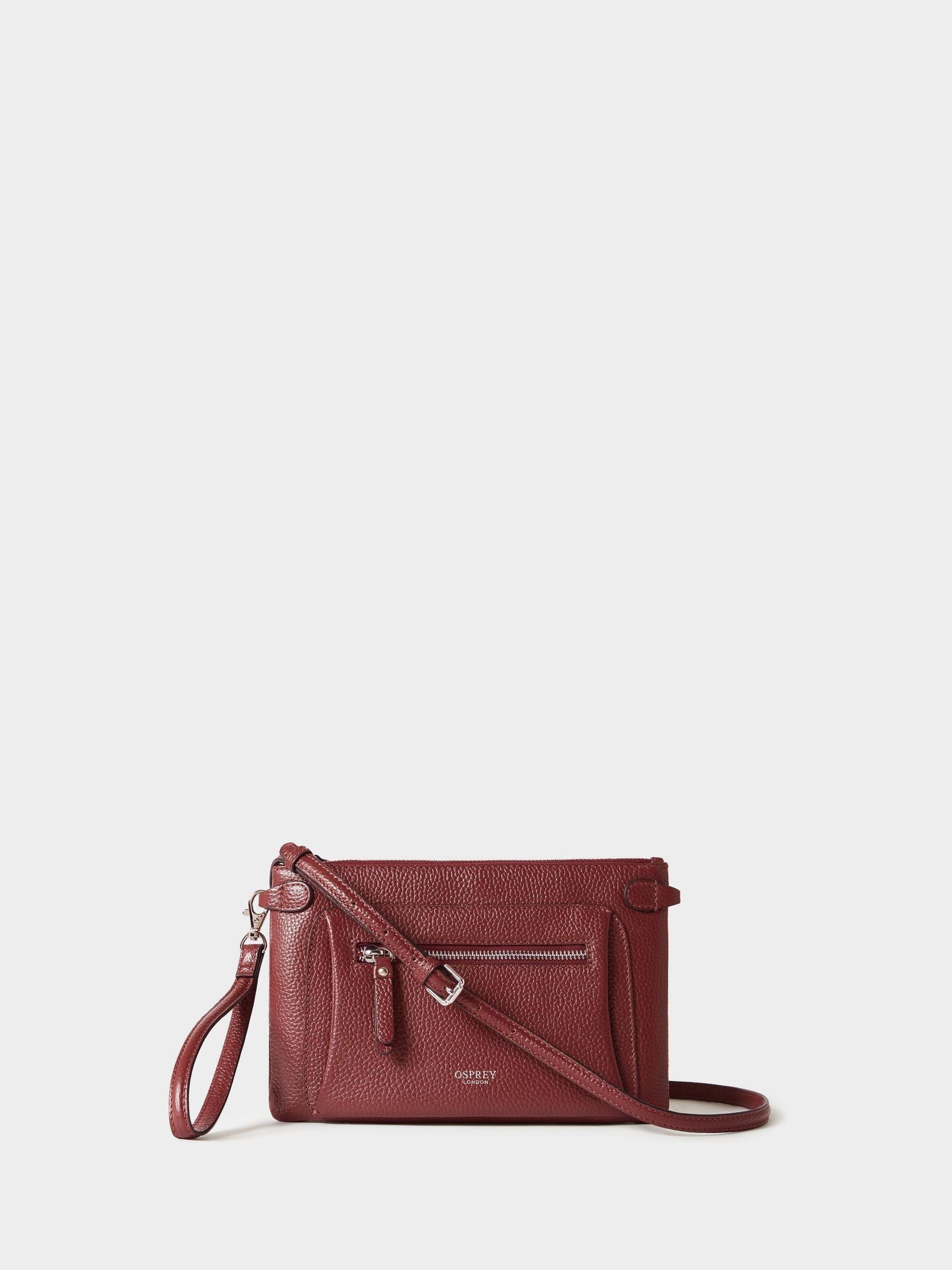 Osprey London Red The Ruby Leather Cross-Body Bag