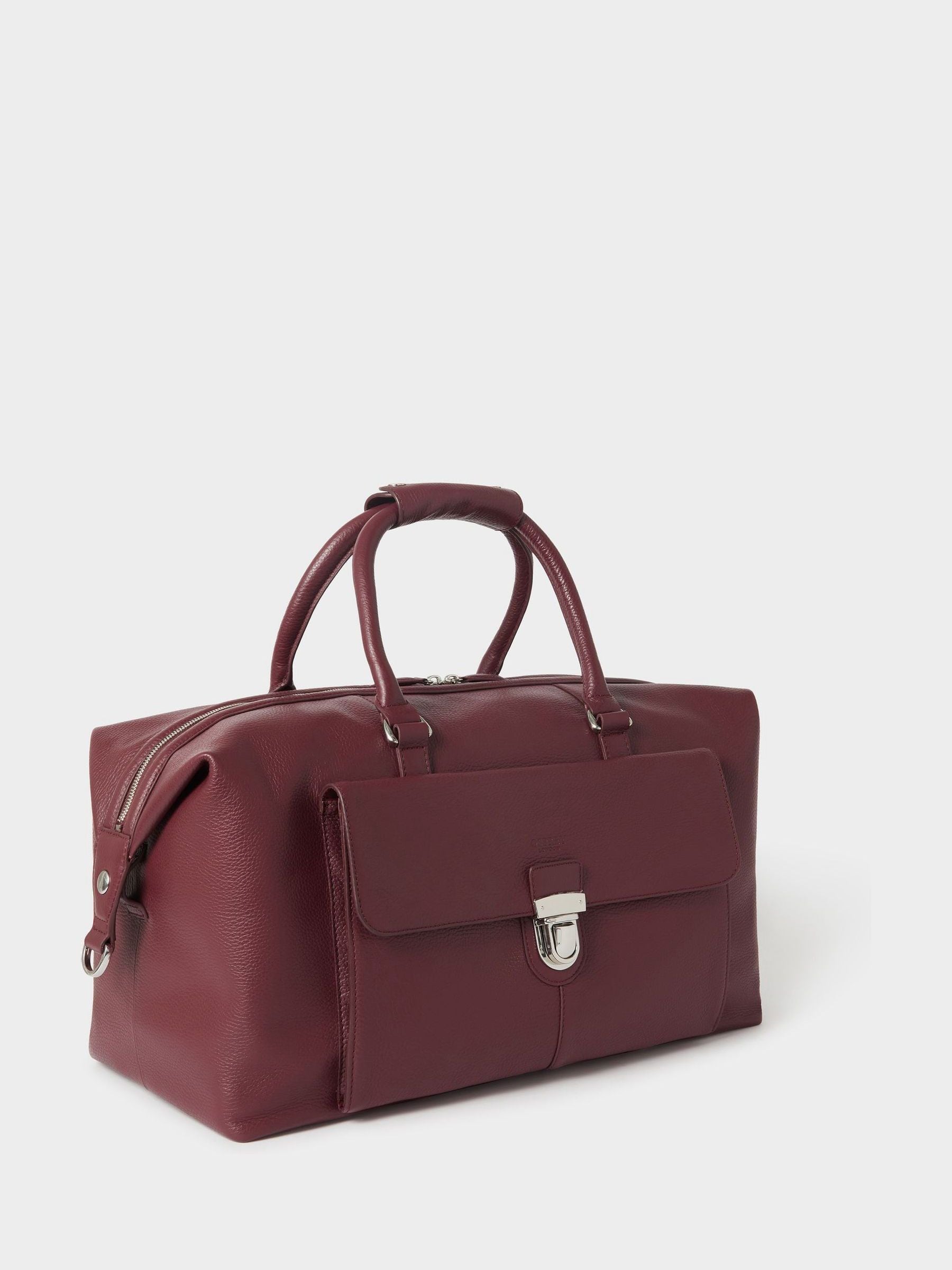 Osprey London red leather weekender bag 46cm, UK version