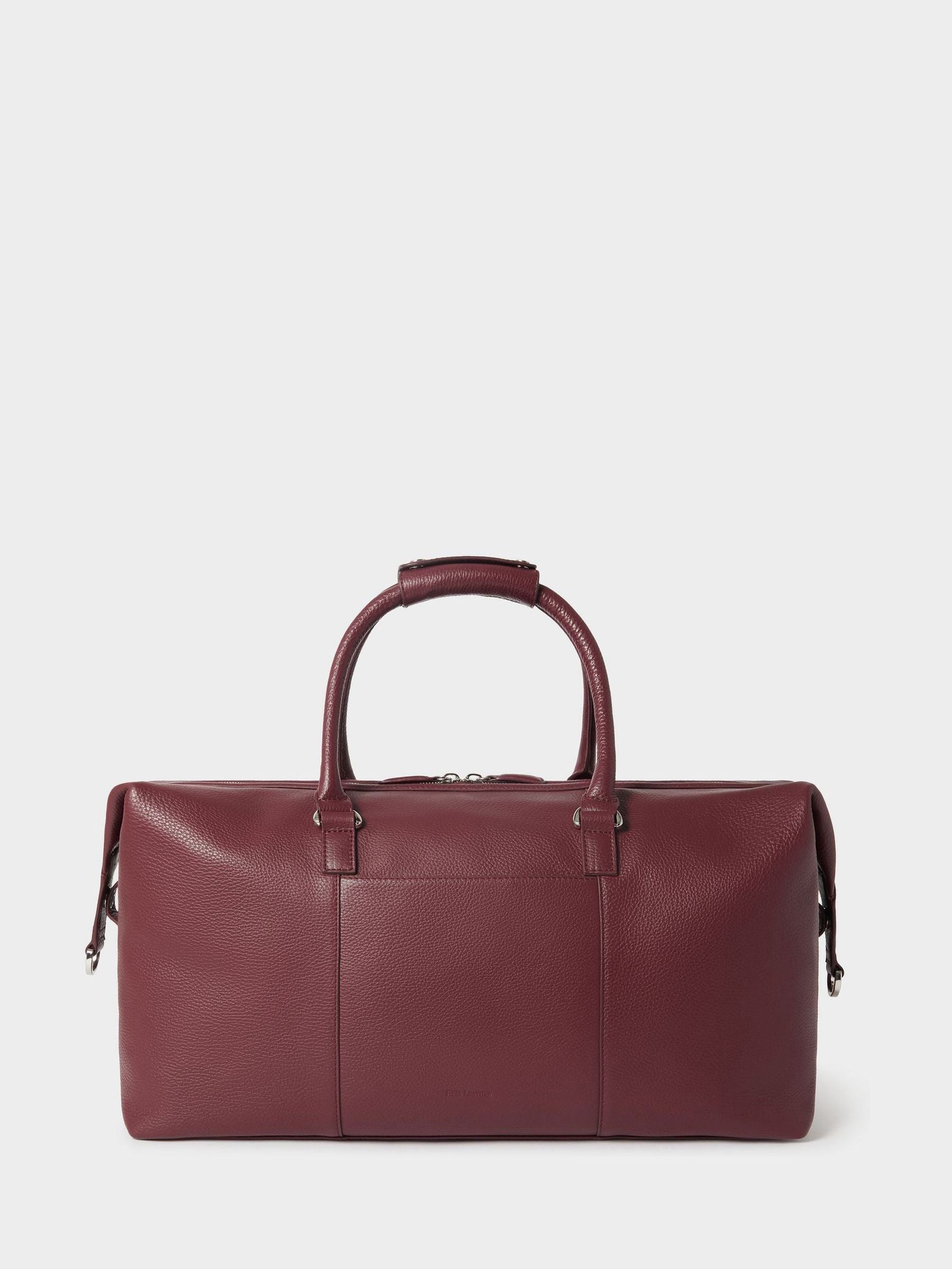 Osprey London red leather weekender bag 46cm, UK version