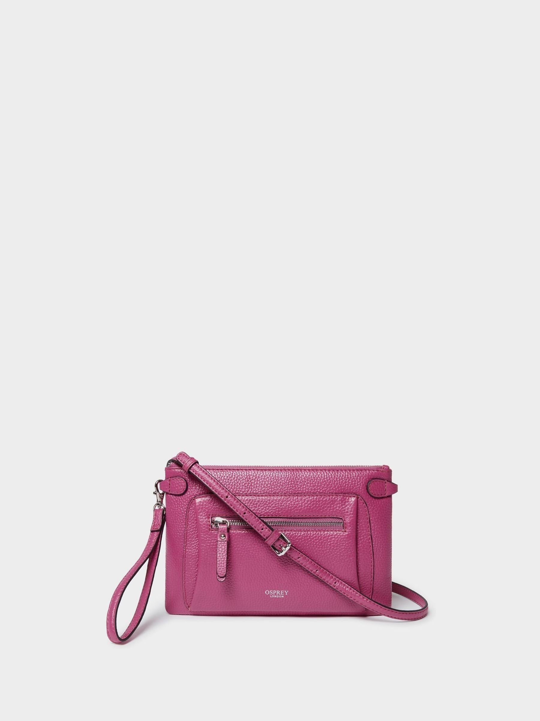 Osprey London Red The Ruby Leather Cross-Body Bag