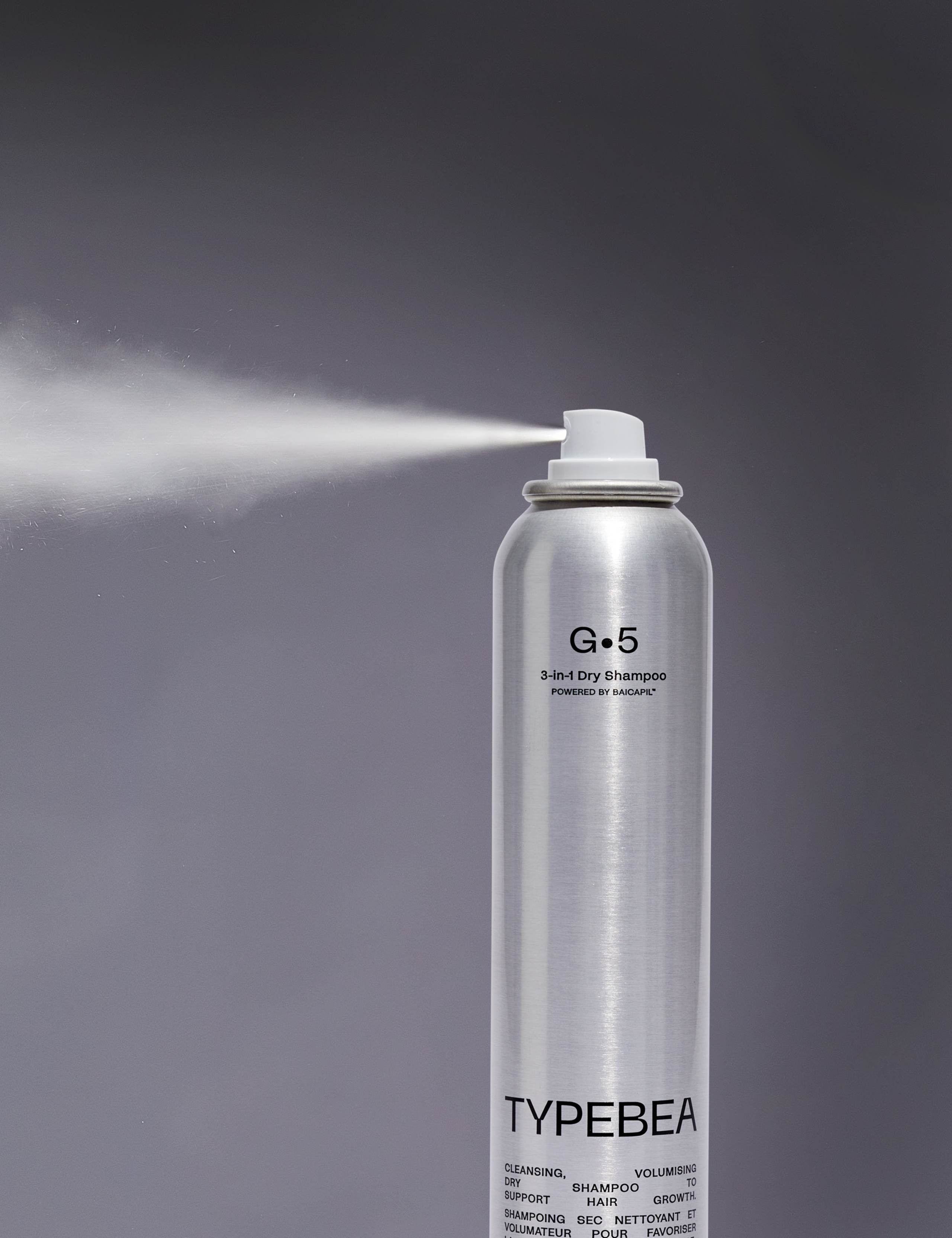 TYPEBEA G5 3-in-1 dry shampoo spray 200ml, UK version