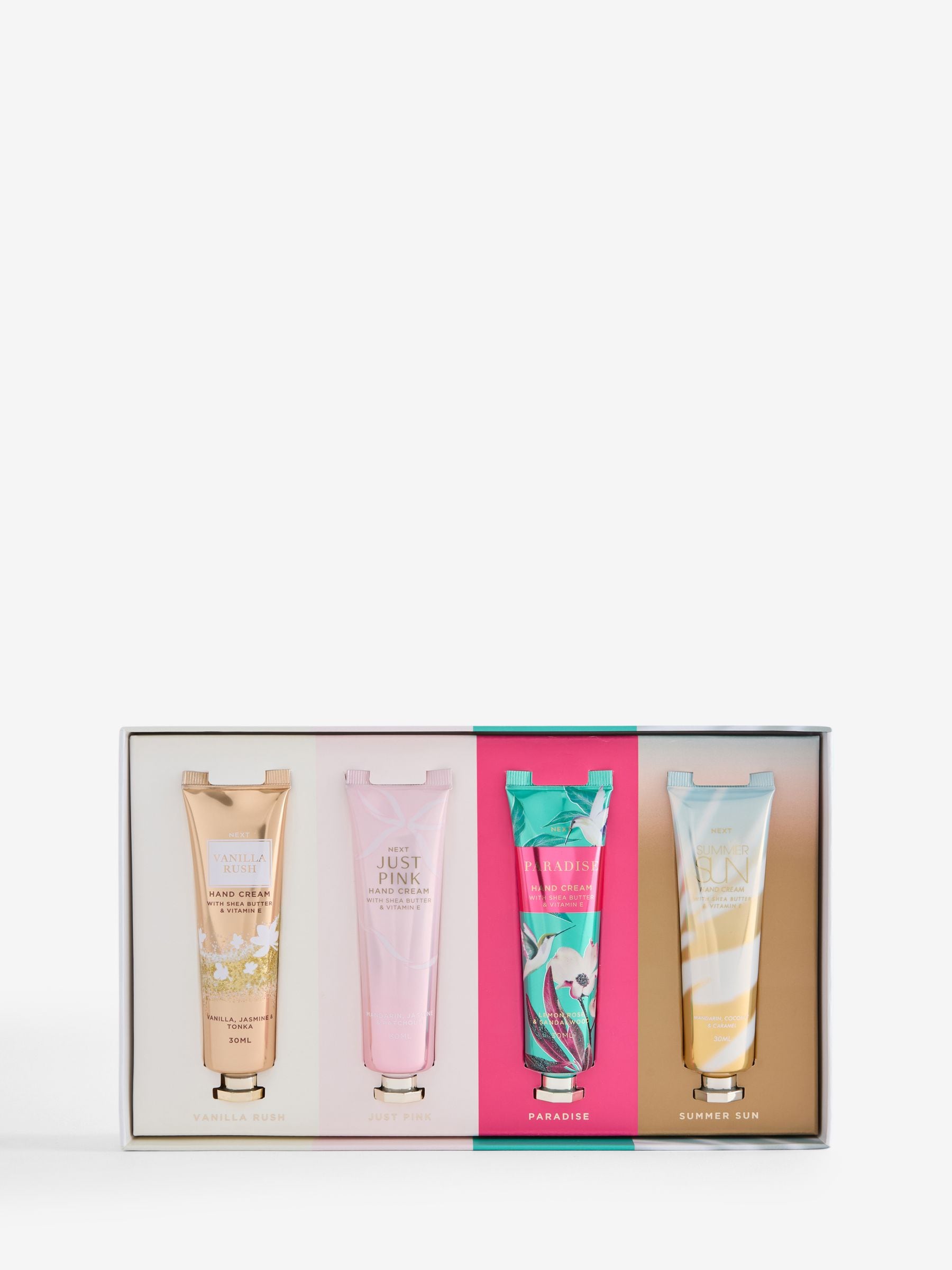 Set of four mini hand creams from UK brand (British brand)