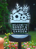 PMC personalised plant pot solar light outdoor, imported from the UK