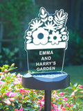 PMC personalised plant pot solar light outdoor, imported from the UK