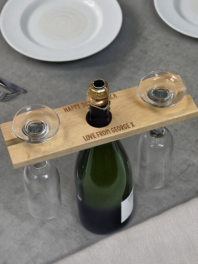 Next PMC Personalised Wine Glass & Bottle Holder One Size- Buy online at McGrocer